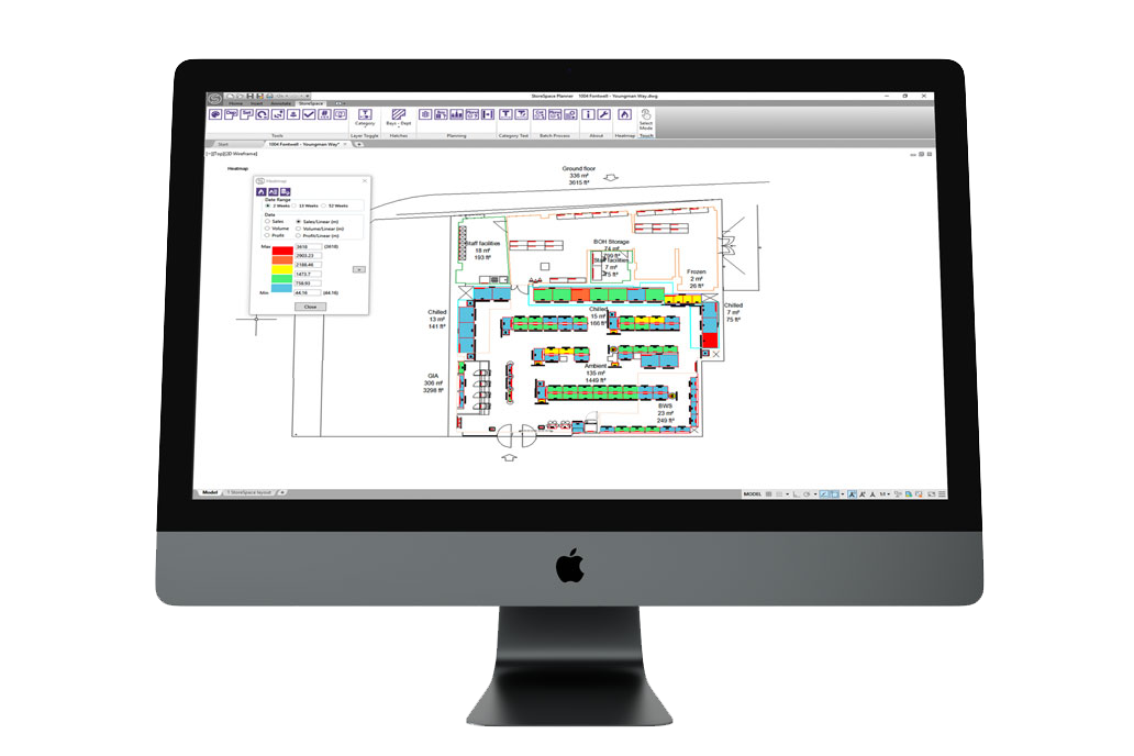 StoreSpace allows retailers to use sales data to see their best-performing areas